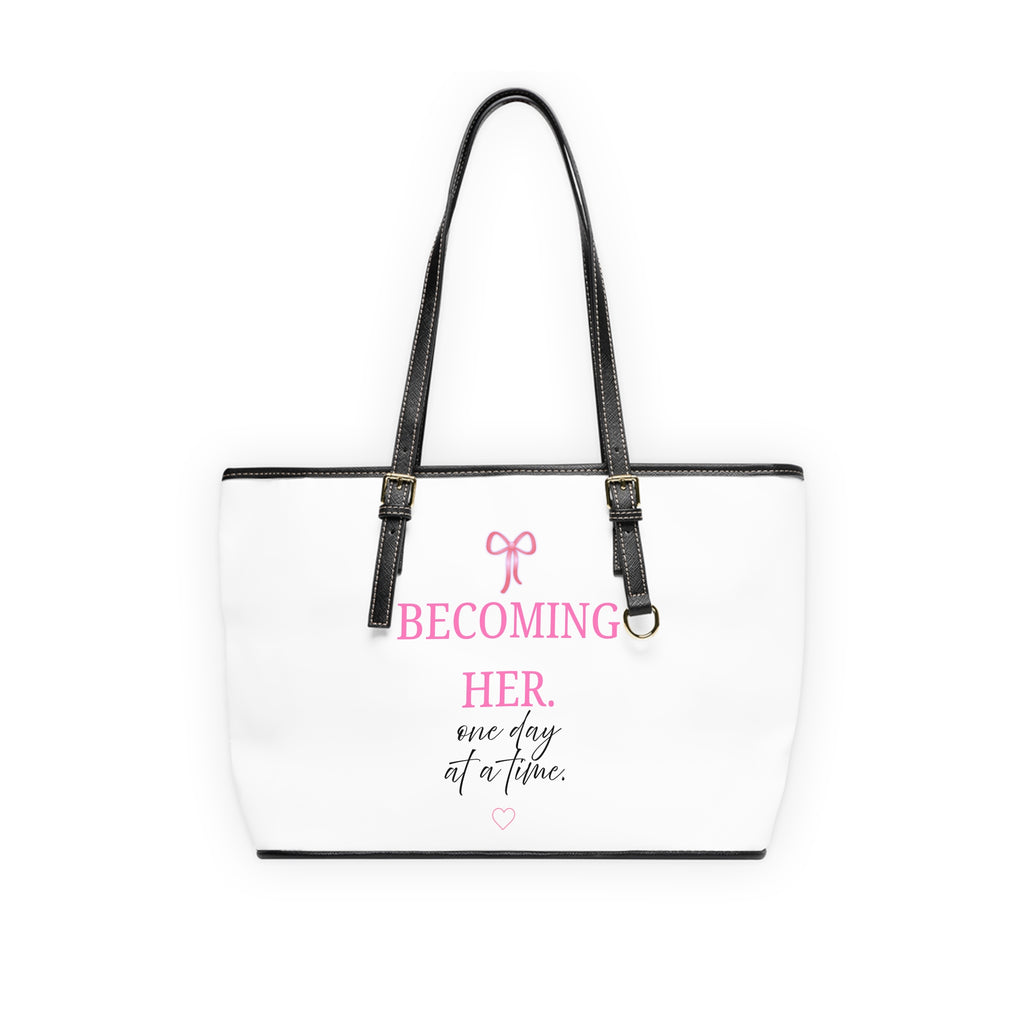 Becoming HER PU Leather Tote Bag