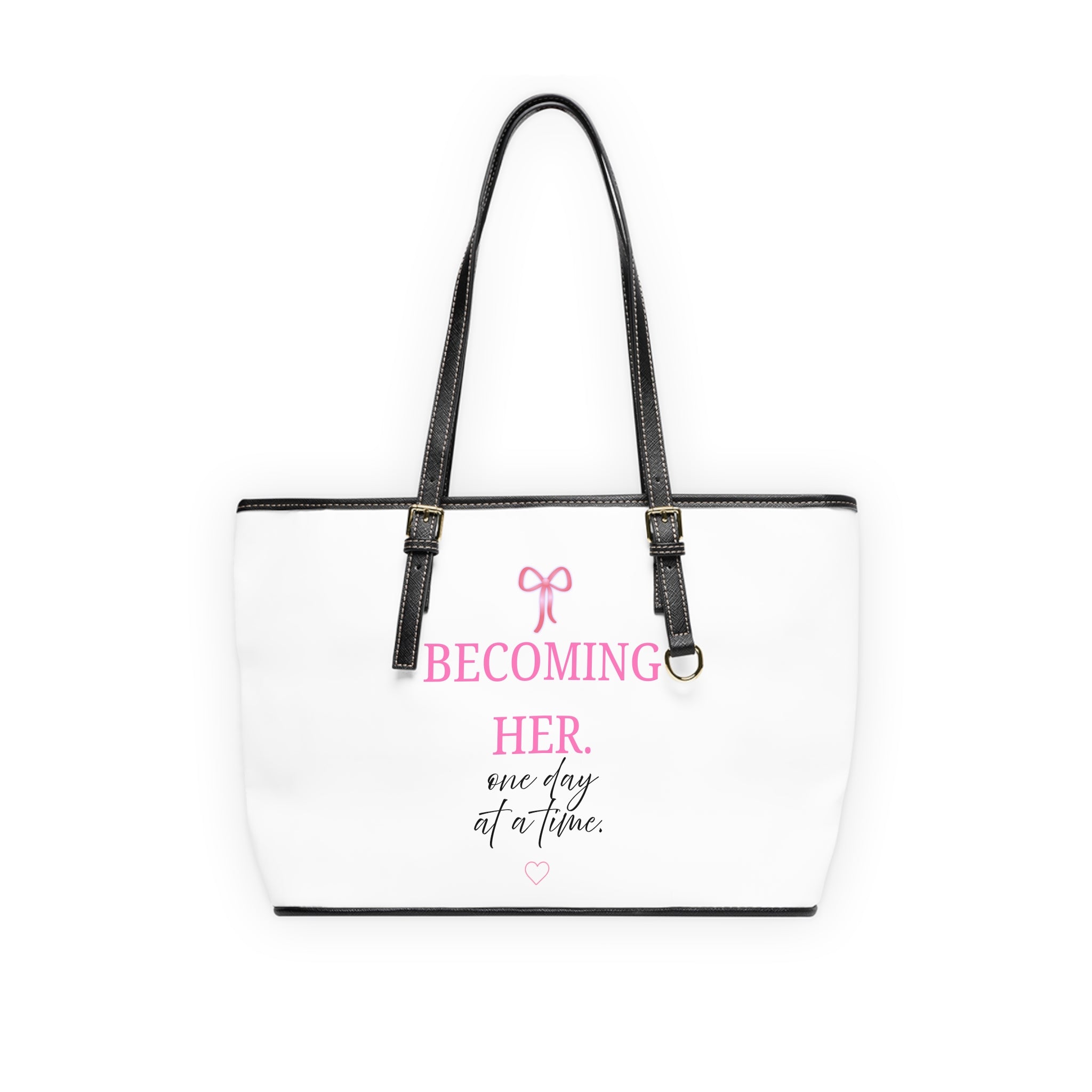 Becoming HER PU Leather Tote Bag